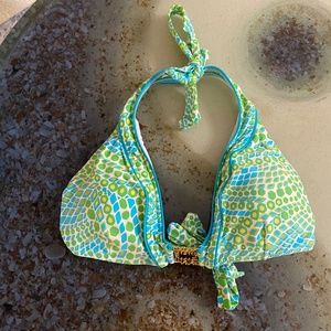 TRINA TURK SELF TIE / D CUP SWIM TOP